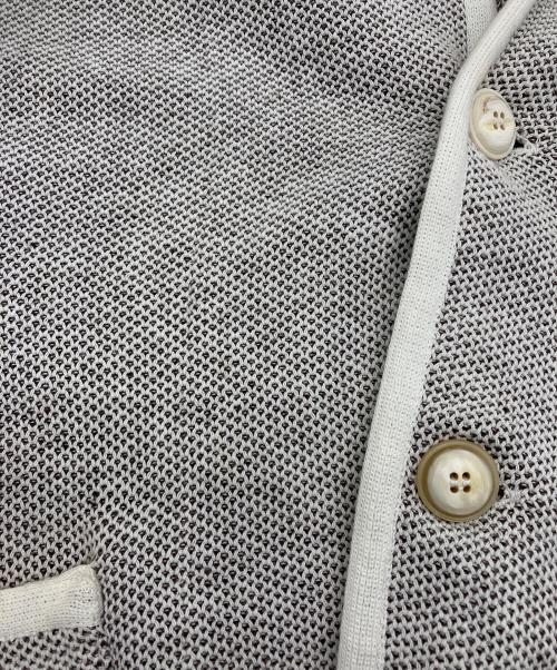 LARDINI（ラルディーニ）LARDINI (ラルディーニ) コットンリネン 2B ニットジャケット ベージュ サイズ:Sの古着・服飾アイテム