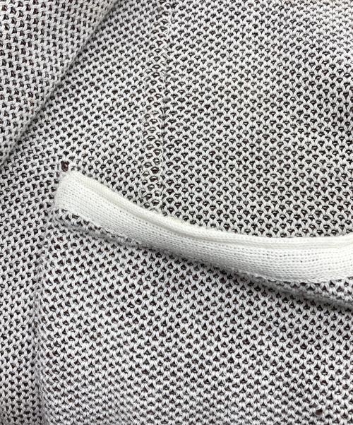 LARDINI（ラルディーニ）LARDINI (ラルディーニ) コットンリネン 2B ニットジャケット ベージュ サイズ:Sの古着・服飾アイテム