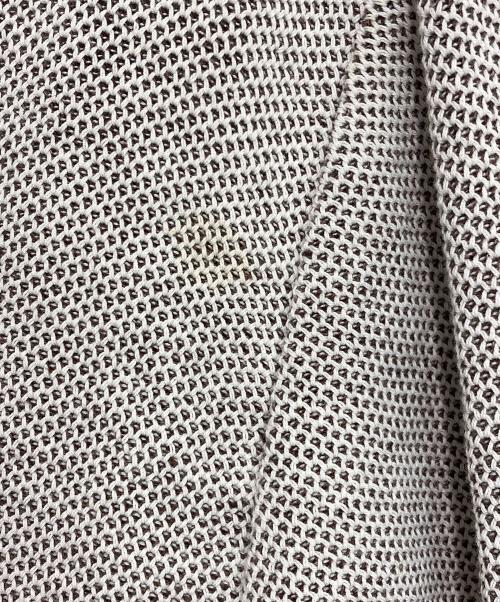 LARDINI（ラルディーニ）LARDINI (ラルディーニ) コットンリネン 2B ニットジャケット ベージュ サイズ:Sの古着・服飾アイテム