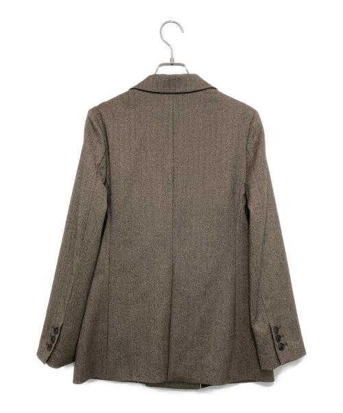 green label relaxing（グリーンレーベルリラクシング）green label relaxing (グリーンレーベルリラクシング) ホームスパンダブルジャケット ブラウン サイズ:36の古着・服飾アイテム