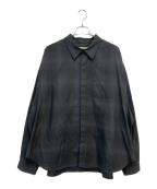 GOOPiMADEグーピーメイド）の古着「2-Layer Oversized Shirt」｜グレー
