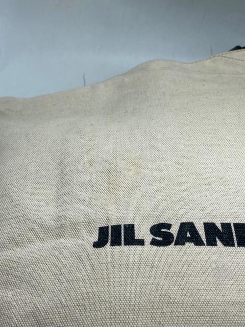 JIL SANDER（ジルサンダー）JIL SANDER (ジルサンダー) ロゴ プリントトートバッグ ベージュ×ブラックの古着・服飾アイテム