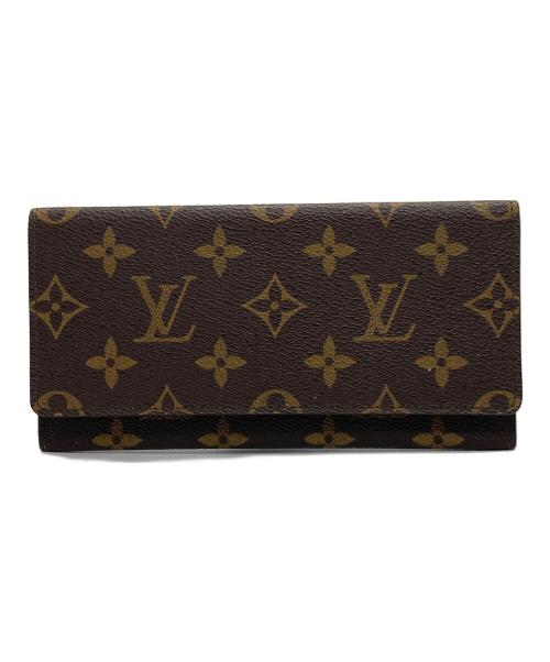 LOUIS VUITTON（ルイ ヴィトン）LOUIS VUITTON (ルイ ヴィトン) モノグラム ポルトフォイユ・3カルトクレディ ブラウンの古着・服飾アイテム