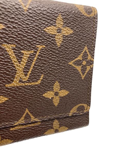 LOUIS VUITTON（ルイ ヴィトン）LOUIS VUITTON (ルイ ヴィトン) モノグラム ポルトフォイユ・3カルトクレディ ブラウンの古着・服飾アイテム