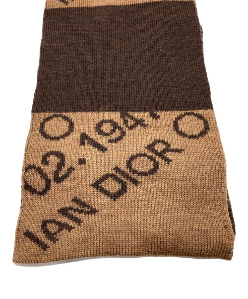 Christian Dior（クリスチャン ディオール）Christian Dior (クリスチャン ディオール) ロゴウールマフラー ブラウンの古着・服飾アイテム