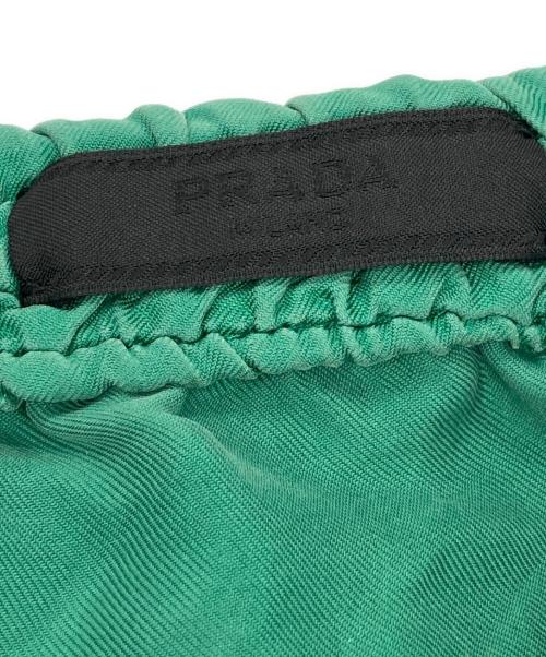 PRADA（プラダ）PRADA (プラダ) シルクショートパンツ グリーン サイズ:XSの古着・服飾アイテム
