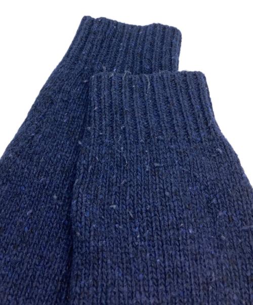 POLO RALPH LAUREN（ポロ・ラルフローレン）POLO RALPH LAUREN (ポロ・ラルフローレン) ロゴウールブレンドセーター ネイビー サイズ:XLの古着・服飾アイテム