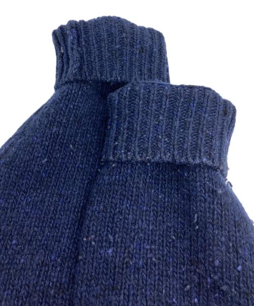 POLO RALPH LAUREN（ポロ・ラルフローレン）POLO RALPH LAUREN (ポロ・ラルフローレン) ロゴウールブレンドセーター ネイビー サイズ:XLの古着・服飾アイテム
