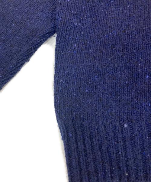 POLO RALPH LAUREN（ポロ・ラルフローレン）POLO RALPH LAUREN (ポロ・ラルフローレン) ロゴウールブレンドセーター ネイビー サイズ:XLの古着・服飾アイテム
