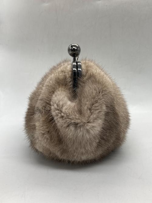 WEEKEND Max Mara（ウィークエンド マックスマーラ）WEEKEND Max Mara (ウィークエンド マックスマーラ) パスティチーノ がま口ショルダーバッグ ベージュ×パープルの古着・服飾アイテム