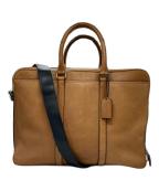COACHコーチ）の古着「メトロポリタン コミューター 2WAY レザーブリーフケース」｜キャメル