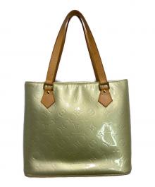 LOUIS VUITTON（ルイ ヴィトン）の古着「ハンドバッグ ヴェルニ ヒューストン」｜グリーン×ブラウン
