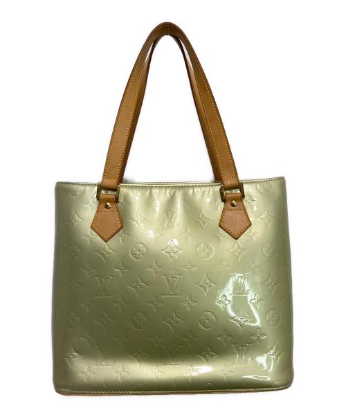 LOUIS VUITTON（ルイ ヴィトン）LOUIS VUITTON (ルイ ヴィトン) ハンドバッグ ヴェルニ ヒューストン グリーン×ブラウンの古着・服飾アイテム