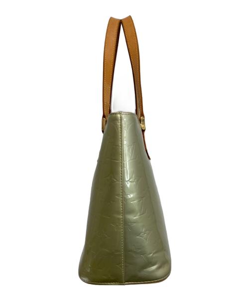 LOUIS VUITTON（ルイ ヴィトン）LOUIS VUITTON (ルイ ヴィトン) ハンドバッグ ヴェルニ ヒューストン グリーン×ブラウンの古着・服飾アイテム