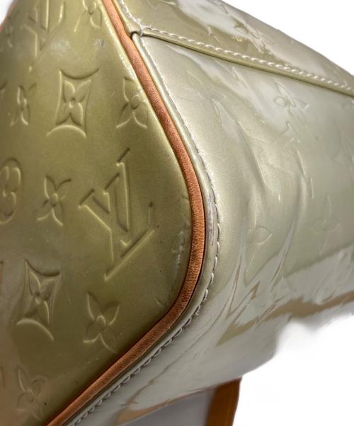 LOUIS VUITTON（ルイ ヴィトン）LOUIS VUITTON (ルイ ヴィトン) ハンドバッグ ヴェルニ ヒューストン グリーン×ブラウンの古着・服飾アイテム