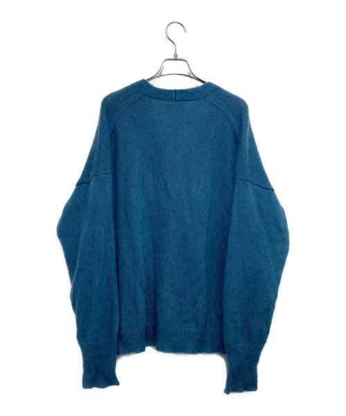 AURALEE（オーラリー）AURALEE (オーラリー) KID MOHAIR CARDIGAN ブルー サイズ:1の古着・服飾アイテム