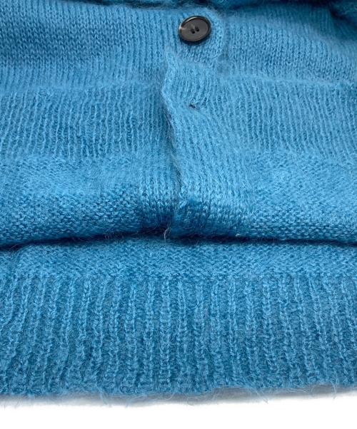 AURALEE（オーラリー）AURALEE (オーラリー) KID MOHAIR CARDIGAN ブルー サイズ:1の古着・服飾アイテム