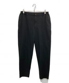 COMME des GARCONS HOMME DEUX（コムデギャルソン オム ドゥ）の古着「ポリエステル縮絨スラックス」｜ブラック
