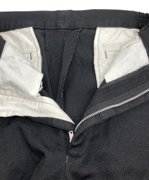 COMME des GARCONS HOMME DEUX（コムデギャルソン オム ドゥ）COMME des GARCONS HOMME DEUX (コムデギャルソン オム ドゥ) ポリエステル縮絨スラックス ブラック サイズ:Mの古着・服飾アイテム