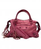 BALENCIAGAバレンシアガ）の古着「ザ・タウン 2WAYショルダーバッグ」｜ピンク