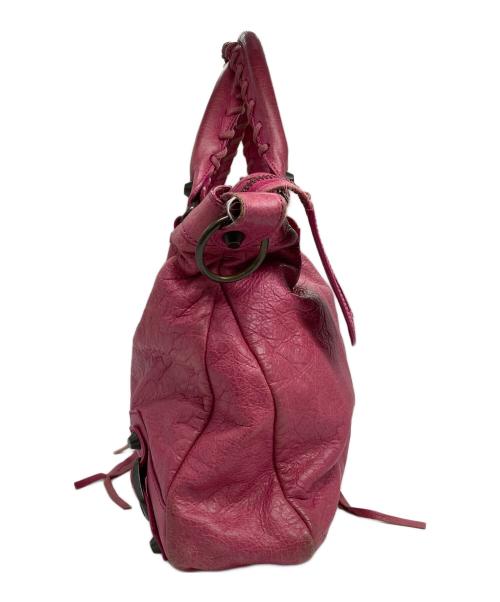 BALENCIAGA（バレンシアガ）BALENCIAGA (バレンシアガ) ザ・タウン 2WAYショルダーバッグ ピンクの古着・服飾アイテム
