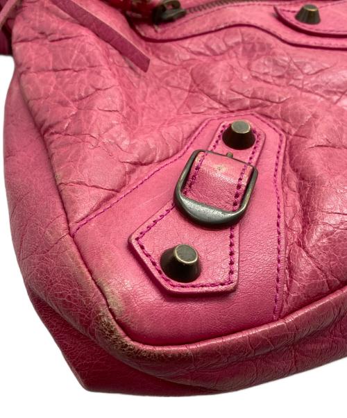 BALENCIAGA（バレンシアガ）BALENCIAGA (バレンシアガ) ザ・タウン 2WAYショルダーバッグ ピンクの古着・服飾アイテム