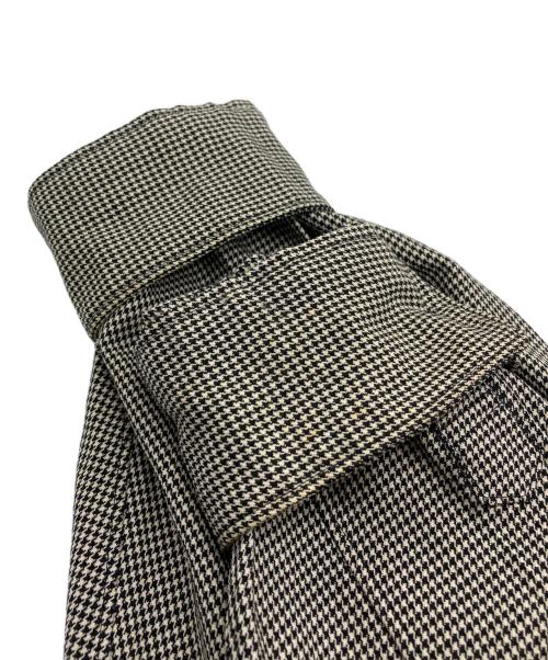 COMME des GARCONS HOMME PLUS（コムデギャルソンオムプリュス）COMME des GARCONS HOMME PLUS (コムデギャルソンオムプリュス) ハウンドトゥース ウール クロップドシャツ ベージュ×ブラック サイズ:表記なしの古着・服飾アイテム