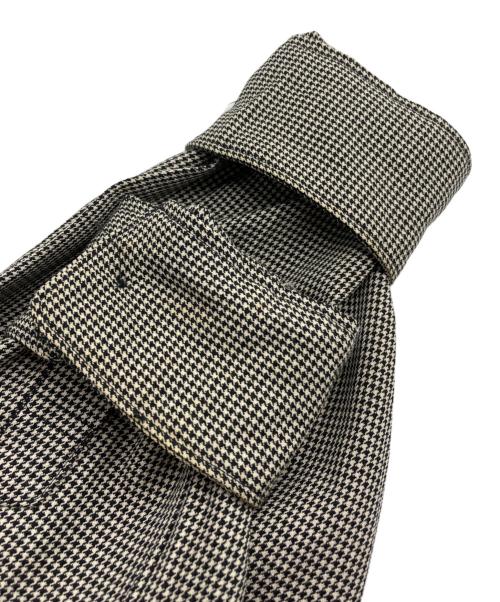 COMME des GARCONS HOMME PLUS（コムデギャルソンオムプリュス）COMME des GARCONS HOMME PLUS (コムデギャルソンオムプリュス) ハウンドトゥース ウール クロップドシャツ ベージュ×ブラック サイズ:表記なしの古着・服飾アイテム