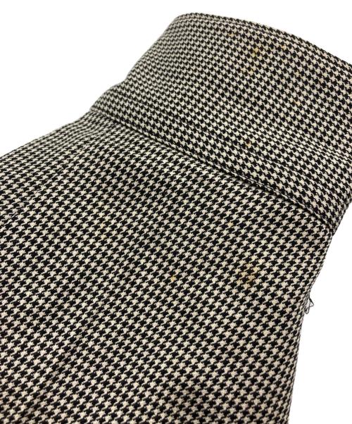 COMME des GARCONS HOMME PLUS（コムデギャルソンオムプリュス）COMME des GARCONS HOMME PLUS (コムデギャルソンオムプリュス) ハウンドトゥース ウール クロップドシャツ ベージュ×ブラック サイズ:表記なしの古着・服飾アイテム