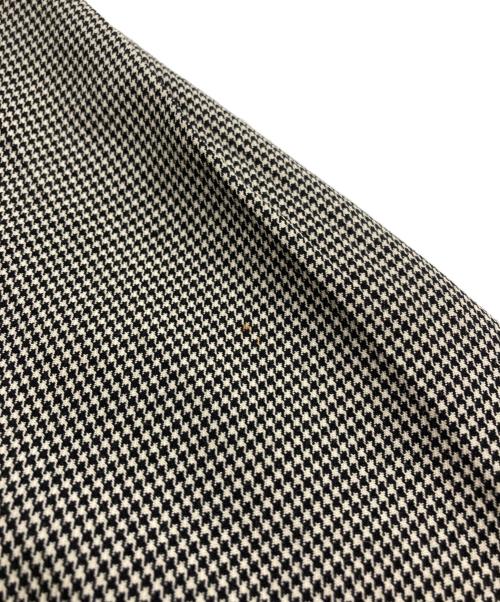 COMME des GARCONS HOMME PLUS（コムデギャルソンオムプリュス）COMME des GARCONS HOMME PLUS (コムデギャルソンオムプリュス) ハウンドトゥース ウール クロップドシャツ ベージュ×ブラック サイズ:表記なしの古着・服飾アイテム