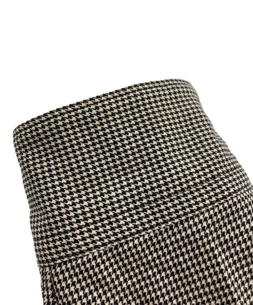 COMME des GARCONS HOMME PLUS（コムデギャルソンオムプリュス）COMME des GARCONS HOMME PLUS (コムデギャルソンオムプリュス) ハウンドトゥース ウール クロップドシャツ ベージュ×ブラック サイズ:表記なしの古着・服飾アイテム