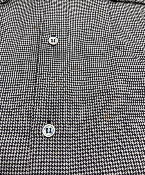 COMME des GARCONS HOMME PLUS（コムデギャルソンオムプリュス）COMME des GARCONS HOMME PLUS (コムデギャルソンオムプリュス) ハウンドトゥース ウール クロップドシャツ ベージュ×ブラック サイズ:表記なしの古着・服飾アイテム