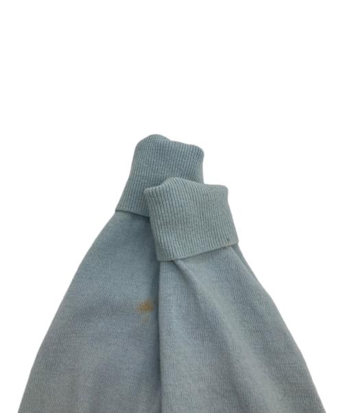COMME des GARCONS HOMME PLUS（コムデギャルソンオムプリュス）COMME des GARCONS HOMME PLUS (コムデギャルソンオムプリュス) 薔薇柄 Vネックニットカーディガン スカイブルー×ピンク サイズ:表記無しの古着・服飾アイテム