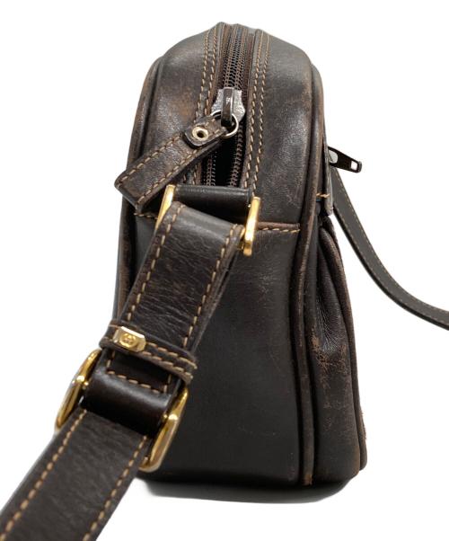 GUCCI（グッチ）GUCCI (グッチ) ハラコ ミニショルダーバッグ ブラウンの古着・服飾アイテム