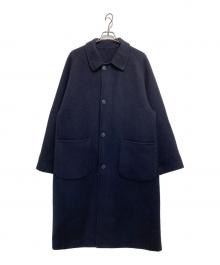 FOLL（フォル）の古着「brushed napping rever coat」｜ネイビー