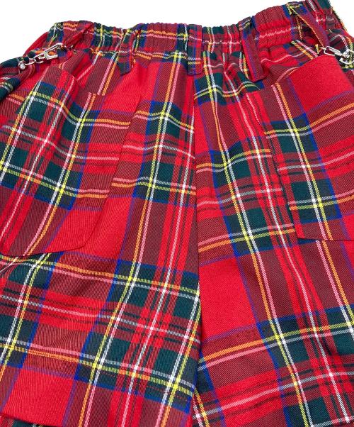 HEIHEI（ヘイヘイ）HEIHEI (ヘイヘイ) ハーネスリボン ショートパンツ レッド サイズ:Fの古着・服飾アイテム
