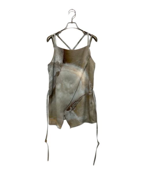 Ameri VINTAGE（アメリヴィンテージ）Ameri VINTAGE (アメリヴィンテージ) MEDI SPLIT TONE GRADATION SET UP グレー×ベージュ サイズ:Sの古着・服飾アイテム