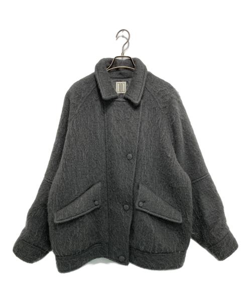 Ameri（アメリ）Ameri (アメリ) UND MOHAIR SHAGGY FLIGHT JACKET グレー サイズ:Sの古着・服飾アイテム