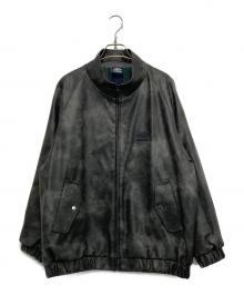 UMBRO×FREAK'S STORE（アンブロ×フリークスストア）の古着「PU Stand Collar Jacket」｜ブラック