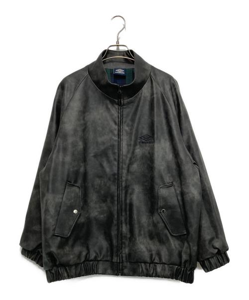 UMBRO（アンブロ）UMBRO (アンブロ) PU Stand Collar Jacket ブラック サイズ:Mの古着・服飾アイテム