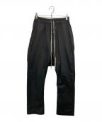 RICK OWENSリックオウエンス）の古着「DRAWSTRING LONG PANTS」｜ブラック