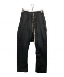 RICK OWENS（リックオウエンス）の古着「DRAWSTRING LONG PANTS」｜ブラック