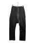 RICK OWENS（リックオウエンス）の古着「DRAWSTRING LONG PANTS」｜ブラック