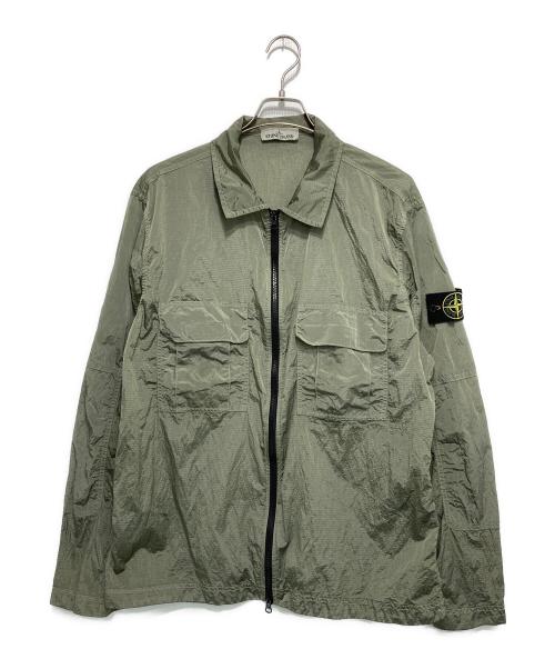 STONE ISLAND（ストーンアイランド）STONE ISLAND (ストーンアイランド) 19SS ナイロンメタルライトウェイトブルゾン グリーン サイズ:XLの古着・服飾アイテム