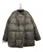 MONCLER×HYKEモンクレール×ハイク）の古着「LEMA リバーシブル フェイクファー ダウンジャケット」｜グレー（ブラウン系）