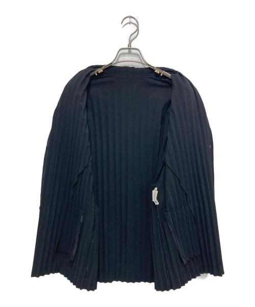 ISSEY MIYAKE（イッセイミヤケ）ISSEY MIYAKE (イッセイミヤケ) プリーツ テーラードジャケット ブラック サイズ:3の古着・服飾アイテム