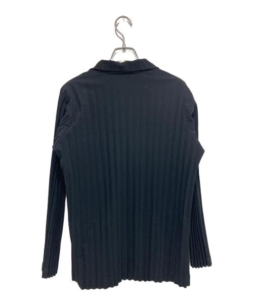 ISSEY MIYAKE（イッセイミヤケ）ISSEY MIYAKE (イッセイミヤケ) プリーツ テーラードジャケット ブラック サイズ:3の古着・服飾アイテム