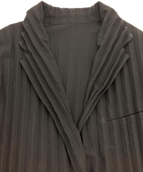 ISSEY MIYAKE（イッセイミヤケ）ISSEY MIYAKE (イッセイミヤケ) プリーツ テーラードジャケット ブラック サイズ:3の古着・服飾アイテム