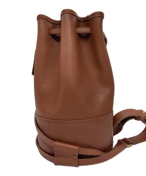 COACH（コーチ）COACH (コーチ) 巾着レザーショルダーバッグ ブラウンの古着・服飾アイテム