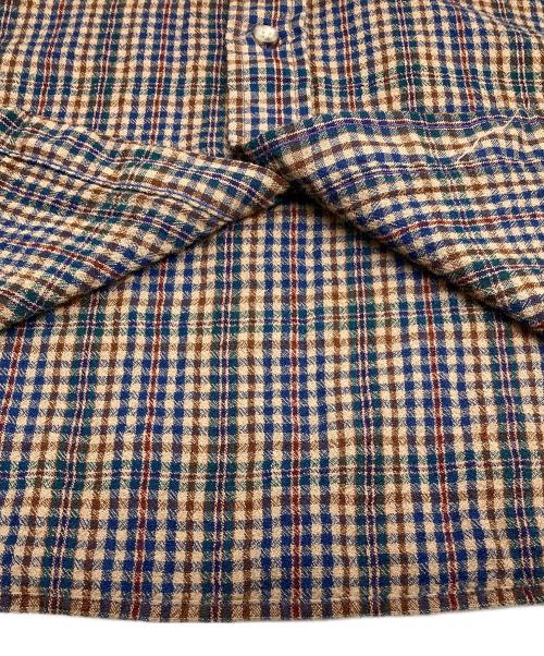 PENDLETON（ペンドルトン）PENDLETON (ペンドルトン) ウールチェックシャツ ベージュ×ブルー×グリーン サイズ:Lの古着・服飾アイテム